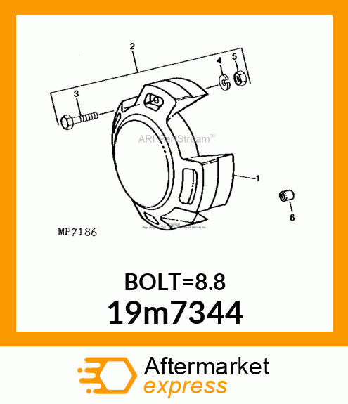 SCREW, HEX HEAD, METRIC 19m7344