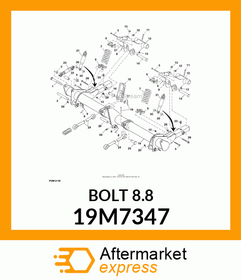 SCREW, HEX HEAD, METRIC 19M7347