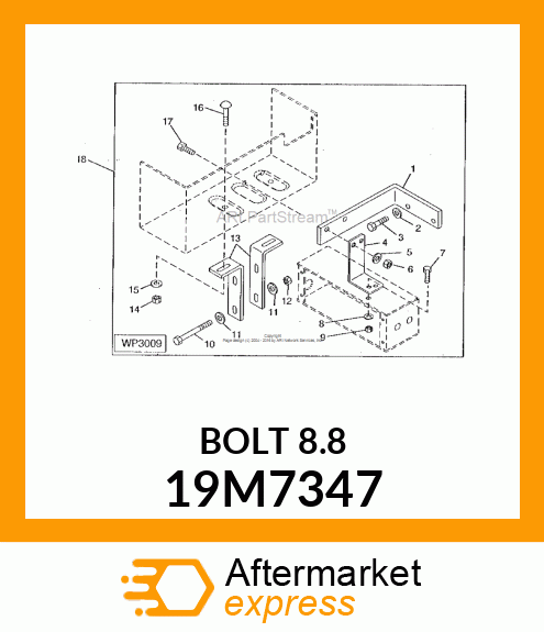 SCREW, HEX HEAD, METRIC 19M7347