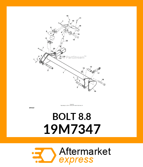 SCREW, HEX HEAD, METRIC 19M7347