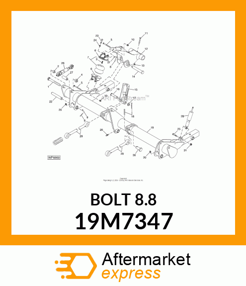 SCREW, HEX HEAD, METRIC 19M7347