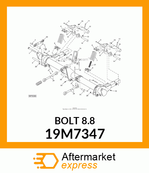 SCREW, HEX HEAD, METRIC 19M7347