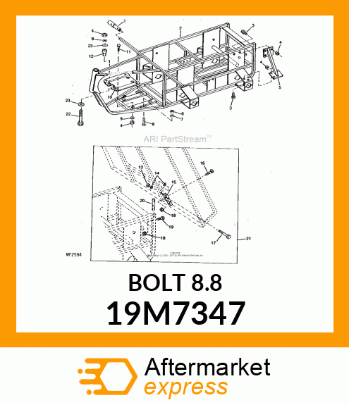 SCREW, HEX HEAD, METRIC 19M7347