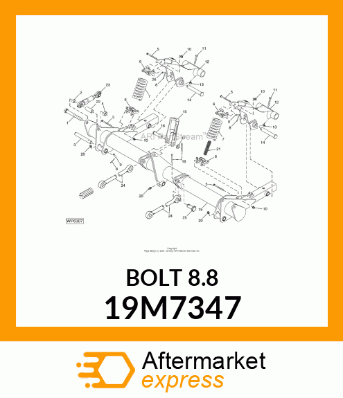 SCREW, HEX HEAD, METRIC 19M7347