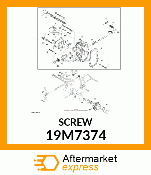 SCREW, HEX HEAD, METRIC 19M7374