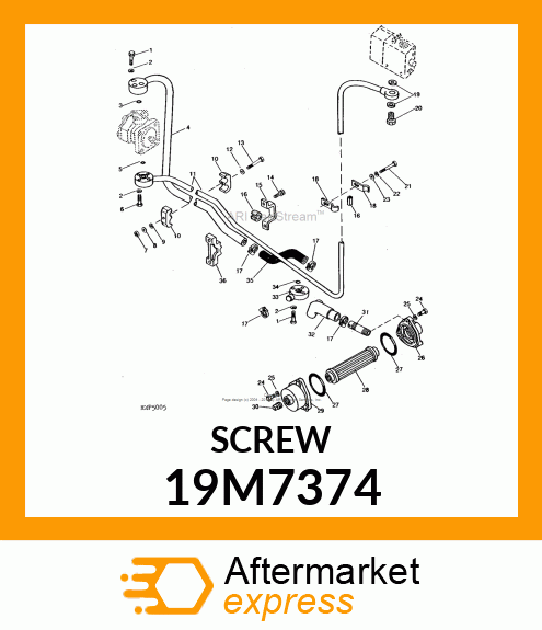 SCREW, HEX HEAD, METRIC 19M7374