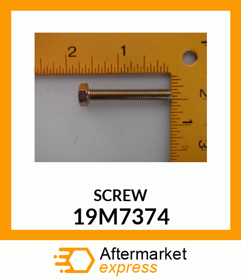 SCREW, HEX HEAD, METRIC 19M7374