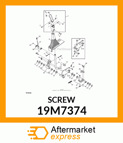 SCREW, HEX HEAD, METRIC 19M7374