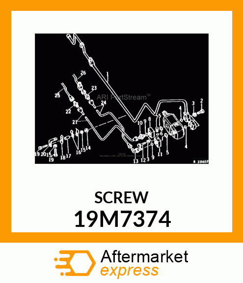 SCREW, HEX HEAD, METRIC 19M7374