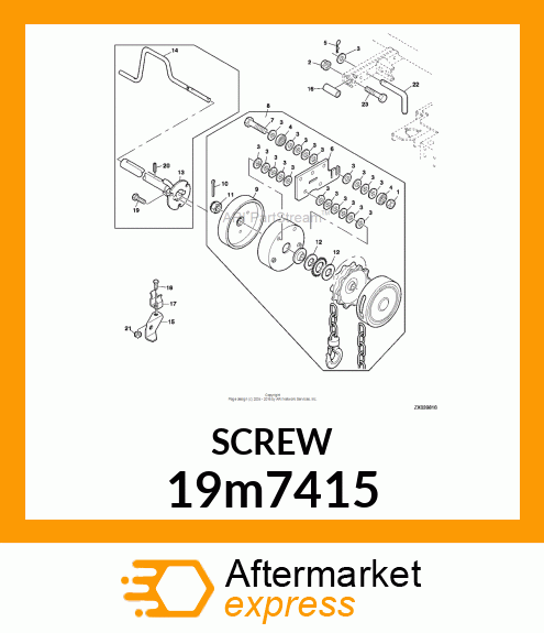 SCREW, HEX HEAD, METRIC 19m7415