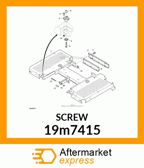 SCREW, HEX HEAD, METRIC 19m7415