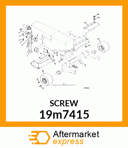 SCREW, HEX HEAD, METRIC 19m7415