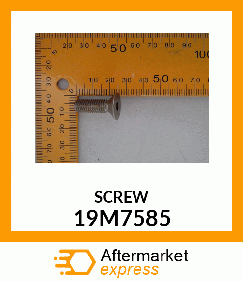 SCREW, HEX FLAT CTSK HEAD, METRIC 19M7585