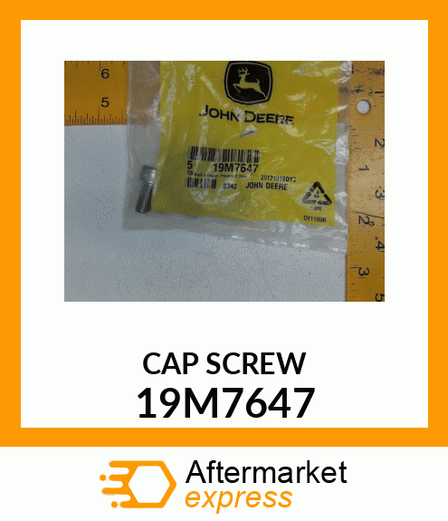 SCREW, HEX SOCKET HEAD, METRIC 19M7647