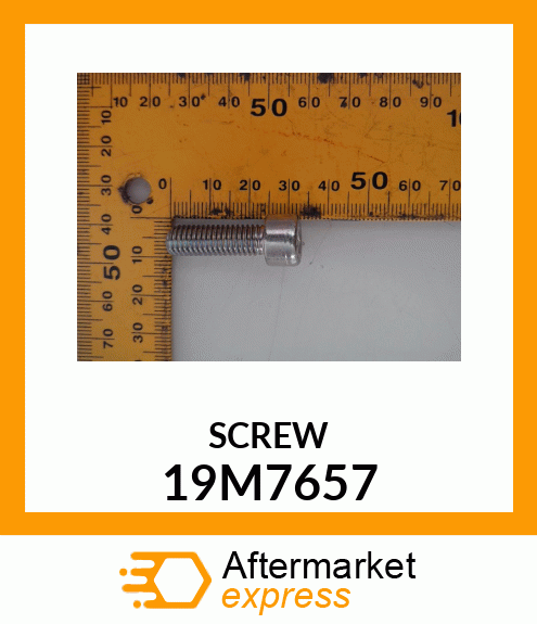 SCREW, HEX SOCKET HEAD, METRIC 19M7657