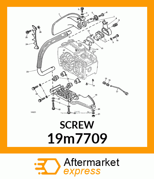 SCREW, HEX SOCKET HEAD, METRIC 19m7709