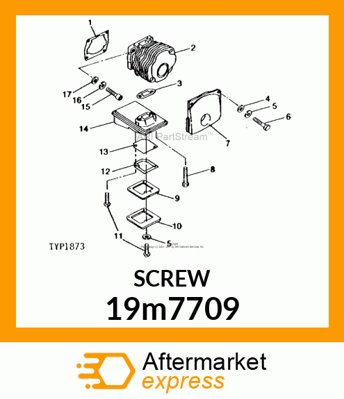 SCREW, HEX SOCKET HEAD, METRIC 19m7709