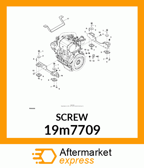 SCREW, HEX SOCKET HEAD, METRIC 19m7709