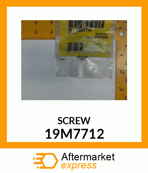 SCREW, HEX SOCKET HEAD, METRIC 19M7712