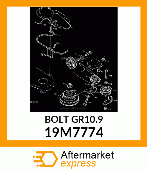 SCREW, FLANGED, METRIC 19M7774