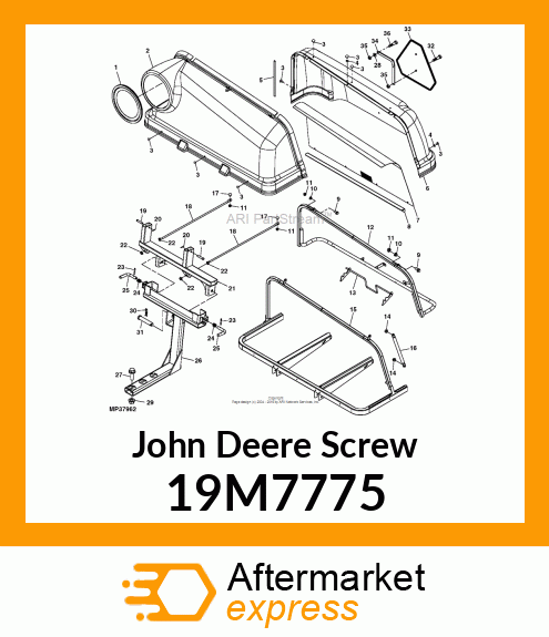 SCREW, FLANGED, METRIC (package 50 pcs) 19M7775