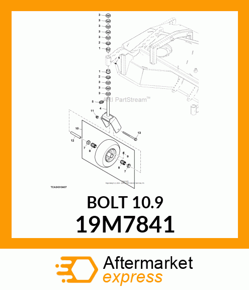 SCREW, FLANGED, METRIC 19M7841