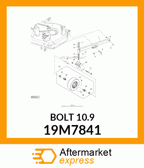 SCREW, FLANGED, METRIC 19M7841