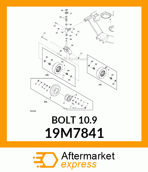 SCREW, FLANGED, METRIC 19M7841