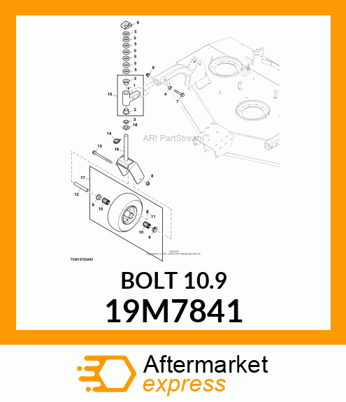 SCREW, FLANGED, METRIC 19M7841