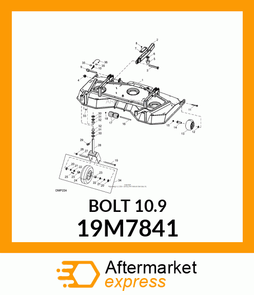 SCREW, FLANGED, METRIC 19M7841