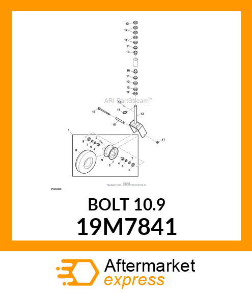 SCREW, FLANGED, METRIC 19M7841