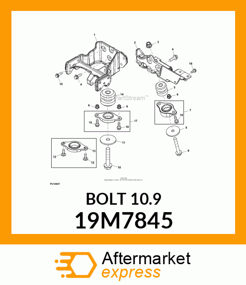 SCREW, FLANGED, METRIC 19M7845