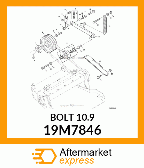 SCREW, FLANGED, METRIC 19M7846