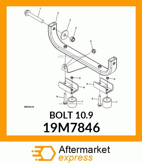 SCREW, FLANGED, METRIC 19M7846