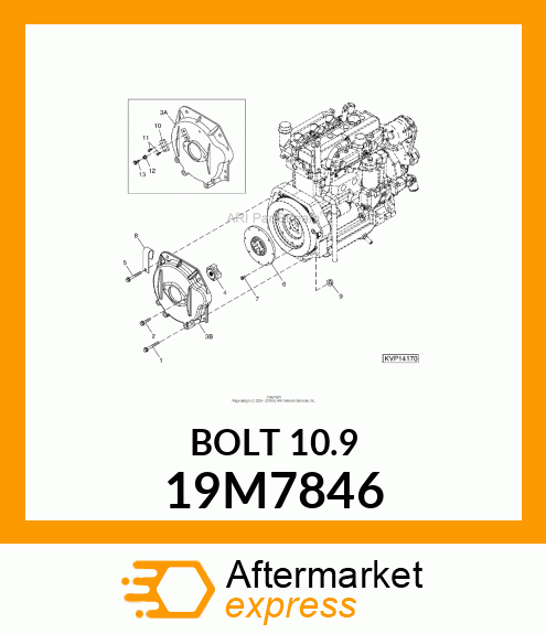 SCREW, FLANGED, METRIC 19M7846