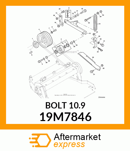 SCREW, FLANGED, METRIC 19M7846