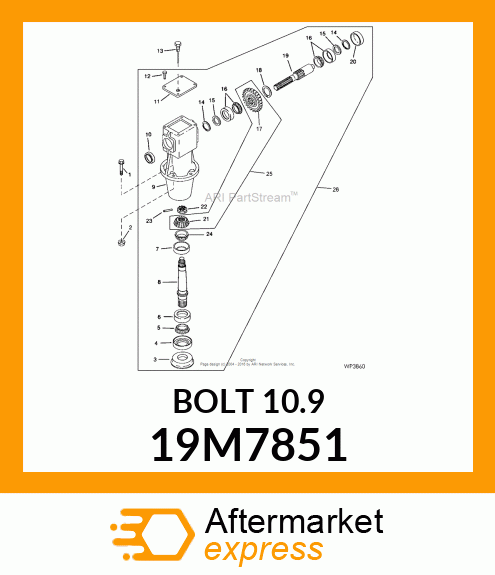 SCREW, FLANGED, METRIC 19M7851