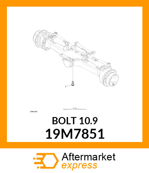 SCREW, FLANGED, METRIC 19M7851