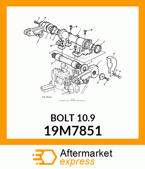 SCREW, FLANGED, METRIC 19M7851