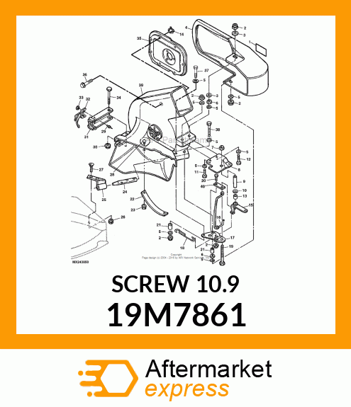 SCREW, FLANGED, METRIC 19M7861