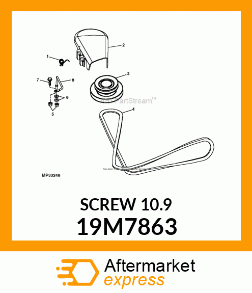 SCREW, FLANGED, METRIC 19M7863