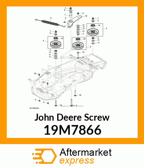 SCREW, FLANGED, METRIC 19M7866