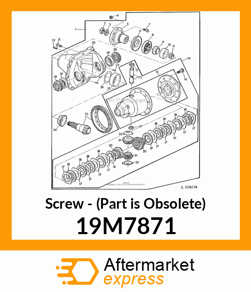 Screw - (Part is Obsolete) 19M7871