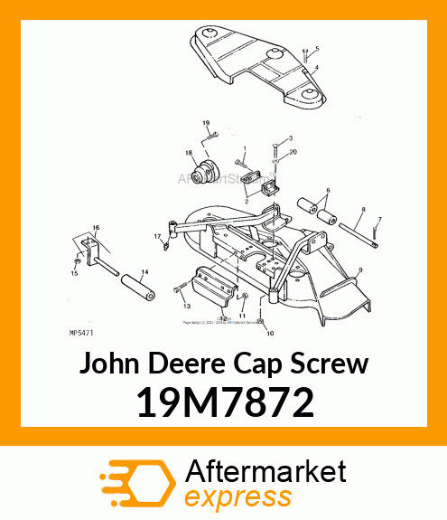 SCREW, HEX HEAD, METRIC 19M7872