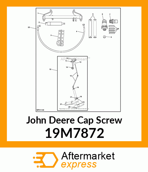 SCREW, HEX HEAD, METRIC 19M7872