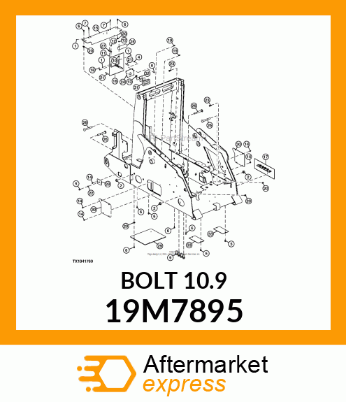 SCREW, FLANGED, METRIC 19M7895