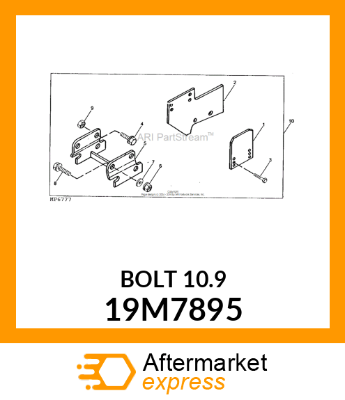 SCREW, FLANGED, METRIC 19M7895