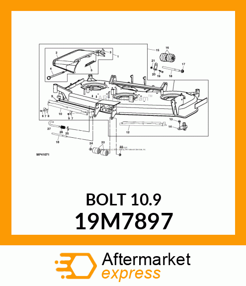 SCREW, FLANGED, METRIC 19M7897