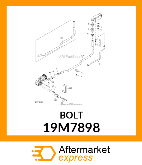 SCREW, FLANGED, METRIC 19M7898