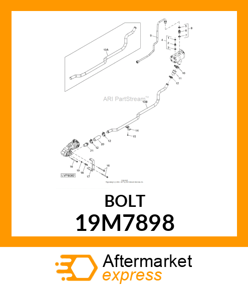 SCREW, FLANGED, METRIC 19M7898